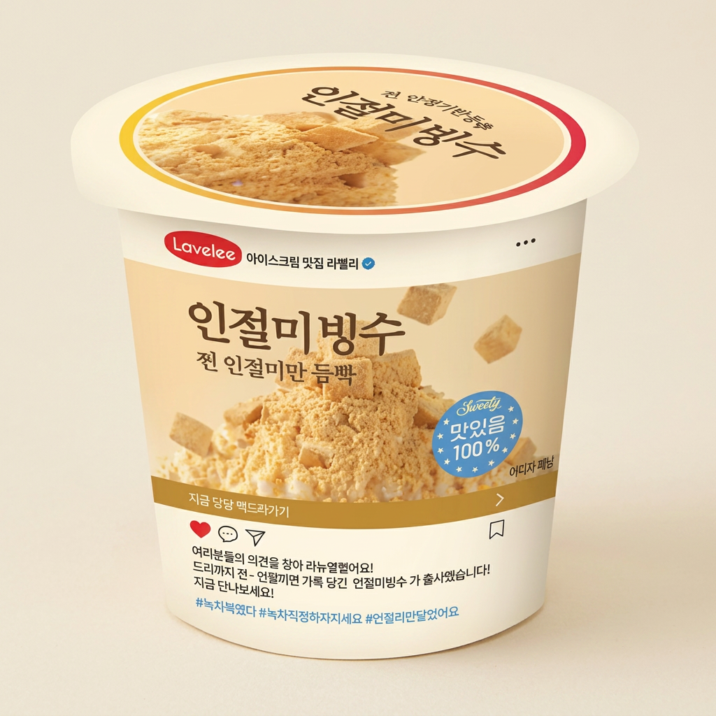 라벨리 인절미빙수, 220ml, 10개