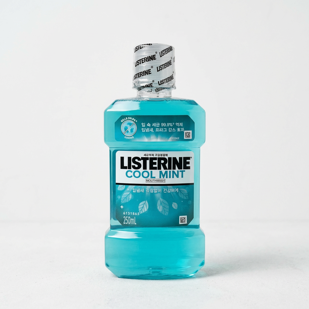 리스테린 액 쿨민트 마우스워시, 250ml, 3개