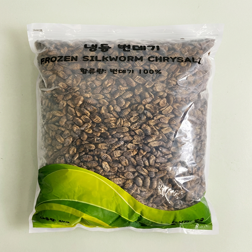 고단백 프리미엄 냉동 번데기, 1kg, 1개