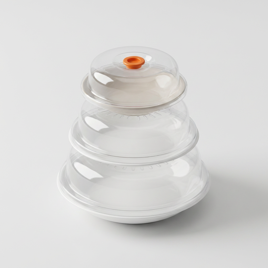 공간주방 전자레인지 푸드커버, 15.5cm 1개 + 18.5cm 1개 + 22cm 1개, 3개