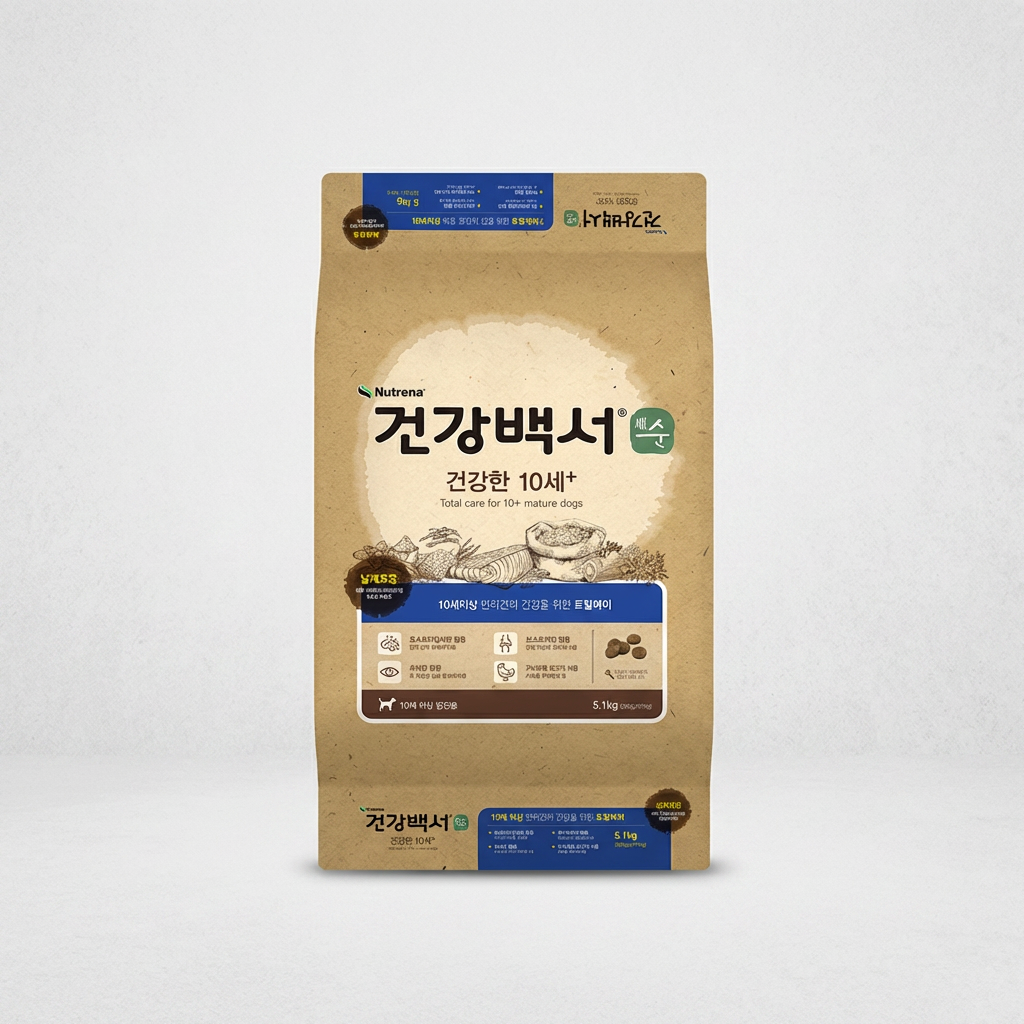 건강백서 뉴트리나 건강백서 순 건강한 10세+, 닭, 5.1kg, 1개