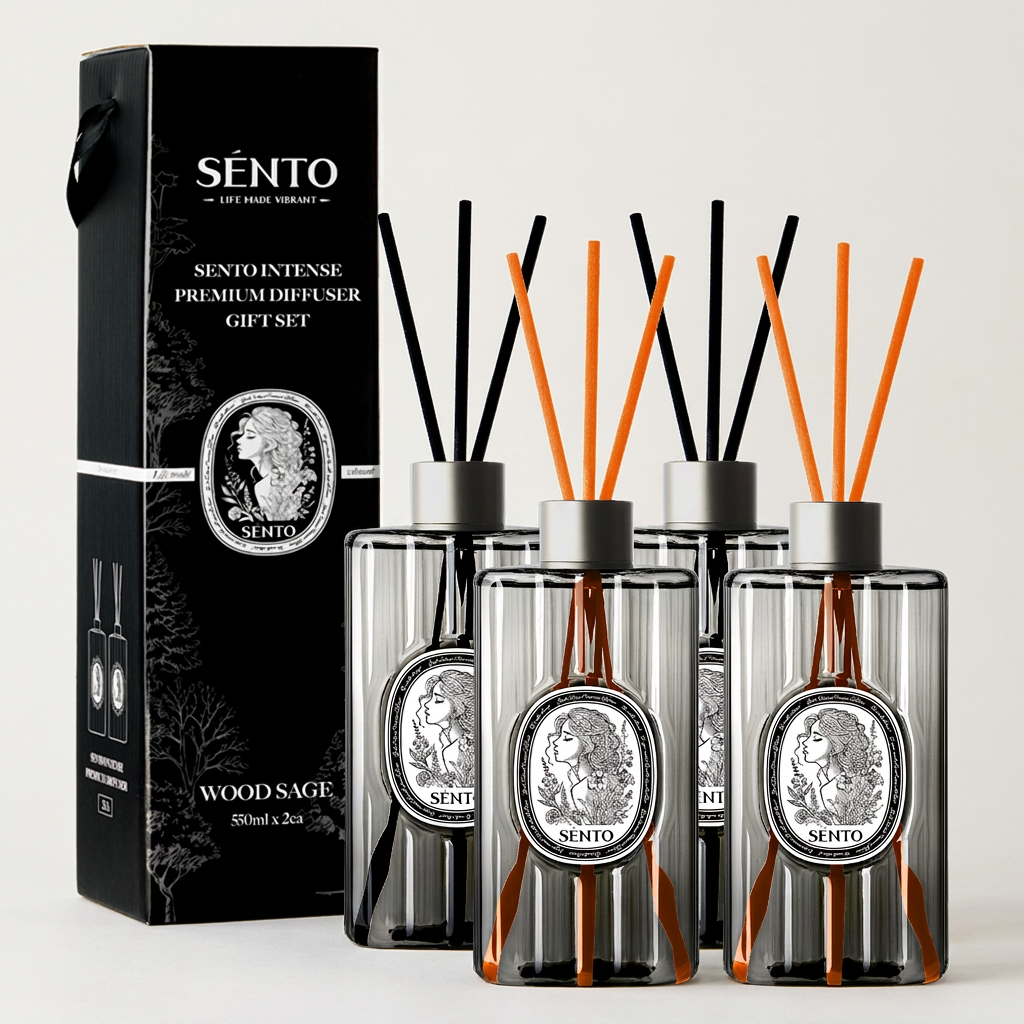 센토 인텐스 프리미엄 디퓨저, 우드세이지, 550ml, 4개