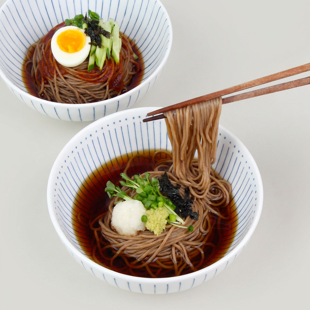 생메밀소바 12인분, 우정본가 생메밀국수 2kg + 시원한 메밀장 40g 12봉, 1세트