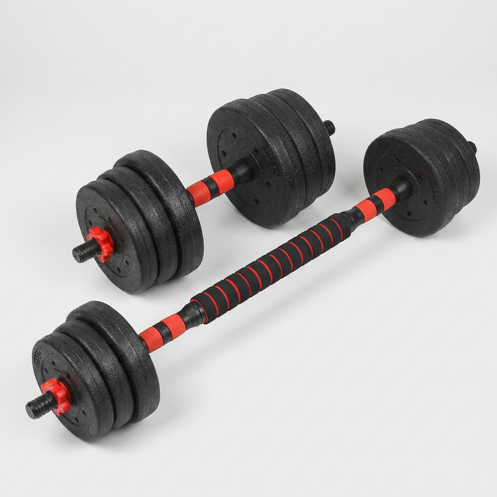 이고웰 프리미엄 무게조절 덤벨 바벨 세트, 20kg, 1개