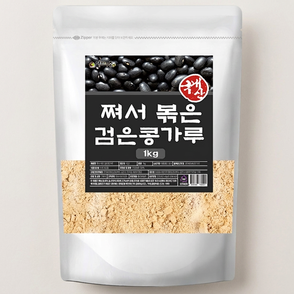엄마애손 쪄서 볶은 검은콩 가루, 1kg, 1개