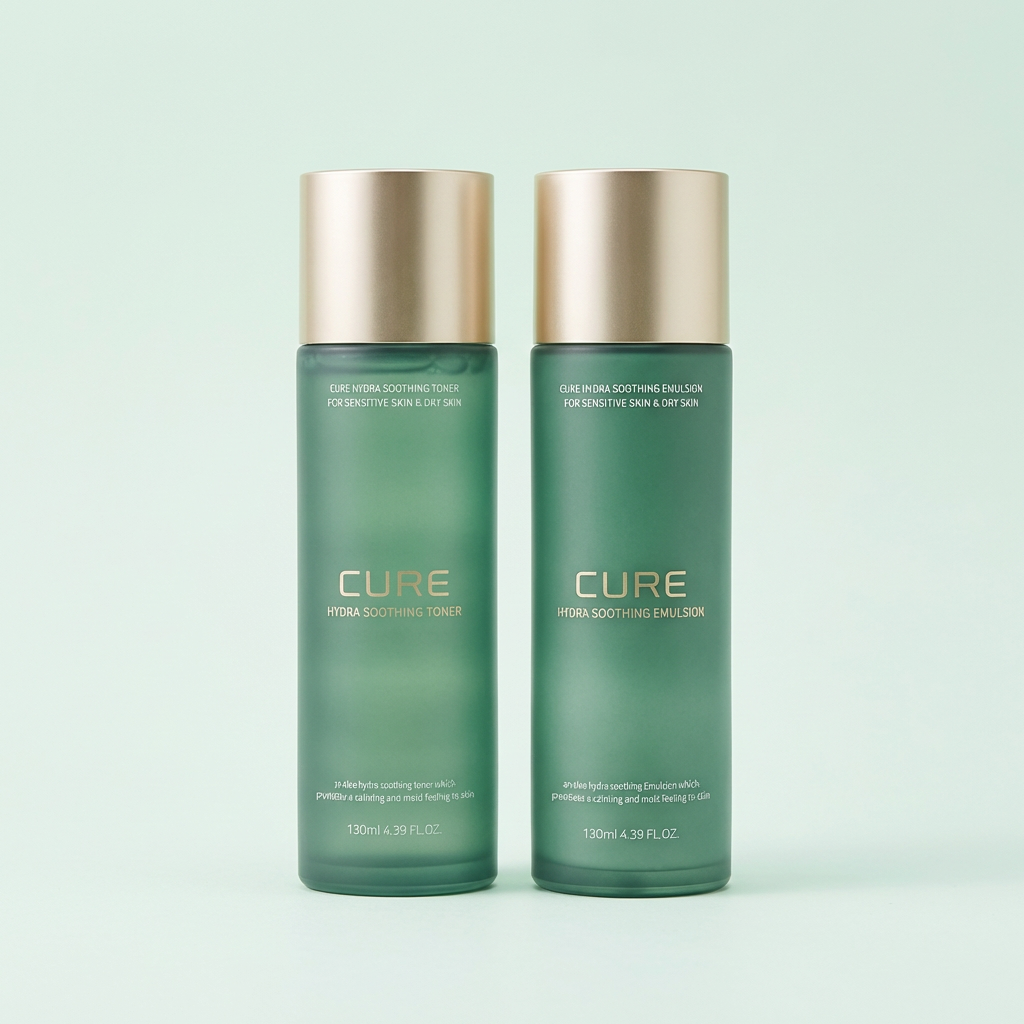 김정문알로에 큐어 하이드라 수딩 세트, 토너 130ml 1개 + 에멀젼 130ml 1개, 3세트