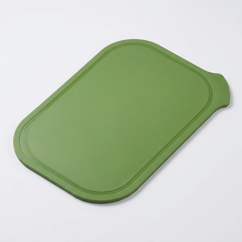 애슬라 칼집 안나는 4T 양면 항균 TPU 도마, 올리브그린, 368x250x4mm, 1개