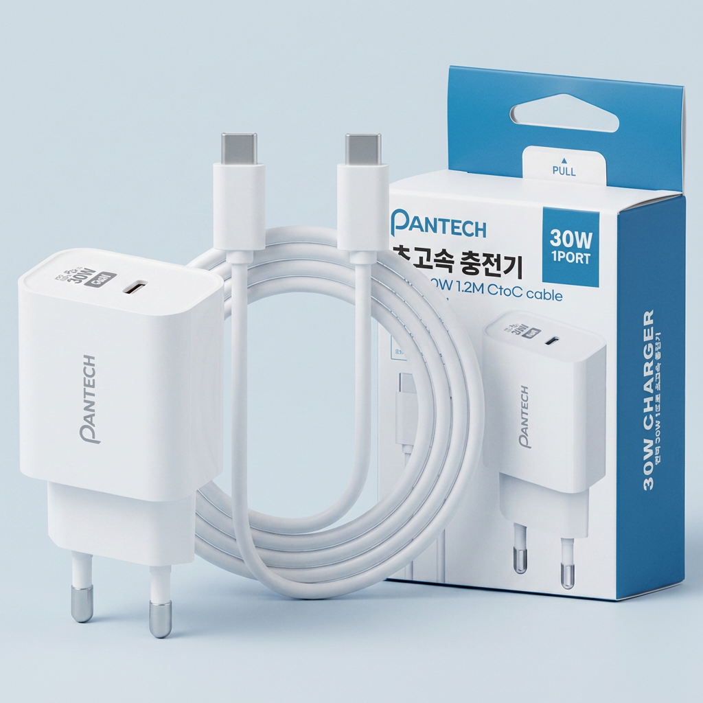 팬택 30W 1포트 C타입 초고속 충전기, 60w CtoC 케이블 포함, 1.2m, 1개 가격 추이 팬택 30W 1포트 C타입 초고속 충전기, 60w CtoC 케이블 포함, 1.2m, 1개 - 최저가 10,900원