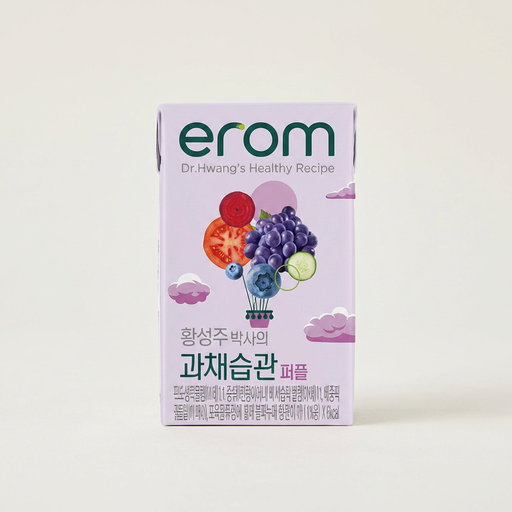 이롬 황성주 과채습관, 퍼플, 140ml, 24개