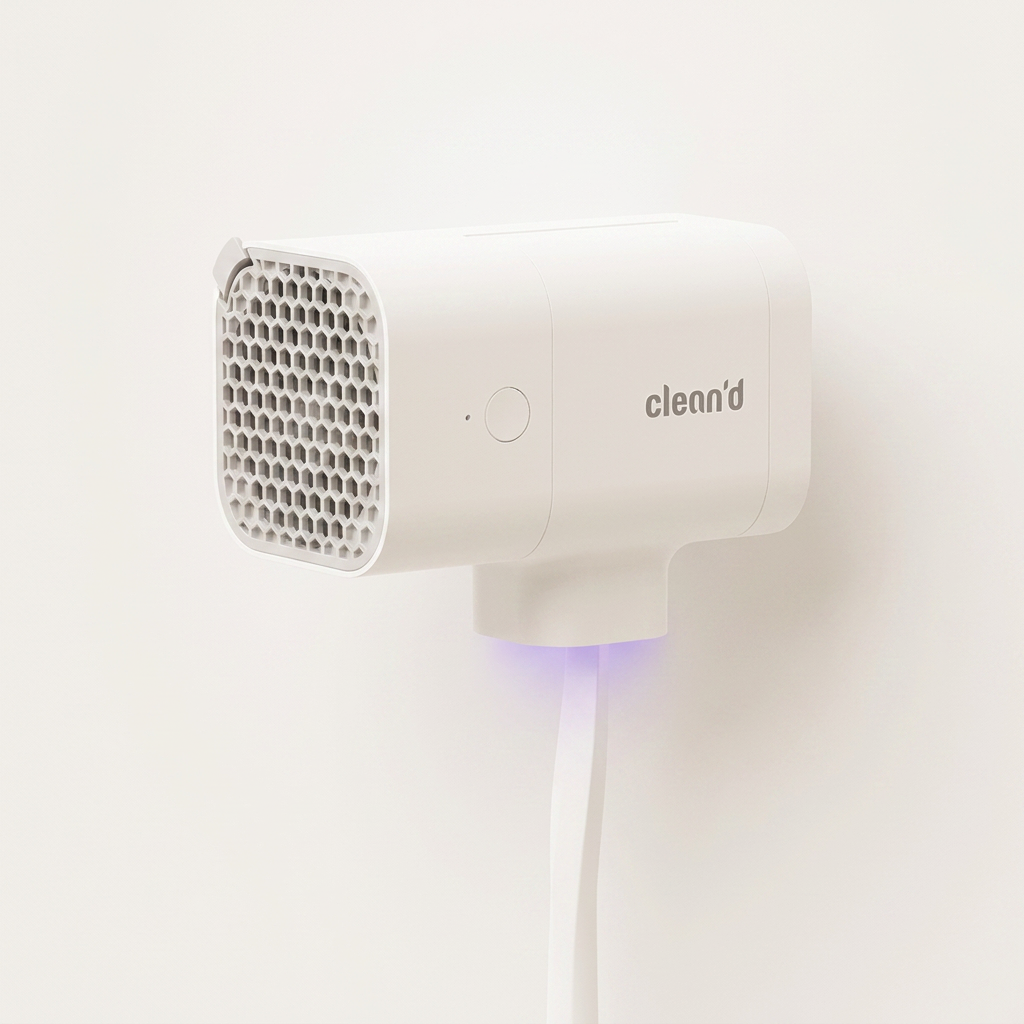 클린디 휴대용 무선 칫솔살균기, CL-403, 화이트, 1개