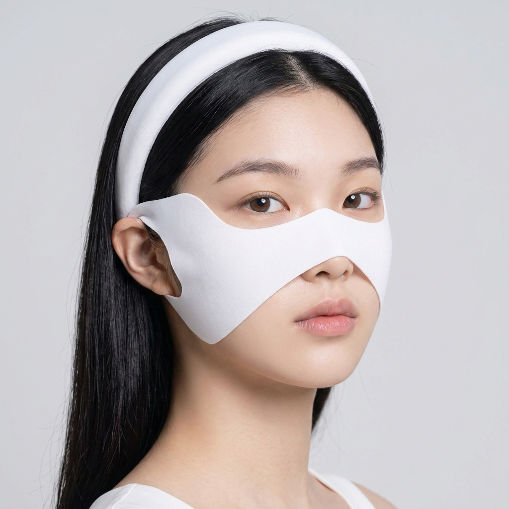 아우라핏 골프 마스크 나비형, 블랙, 1개
