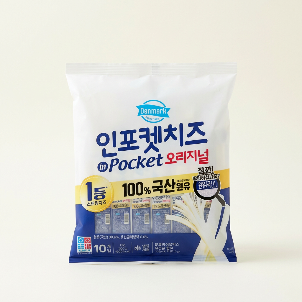 동원 덴마크 인포켓치즈 오리지널, 20g, 20개