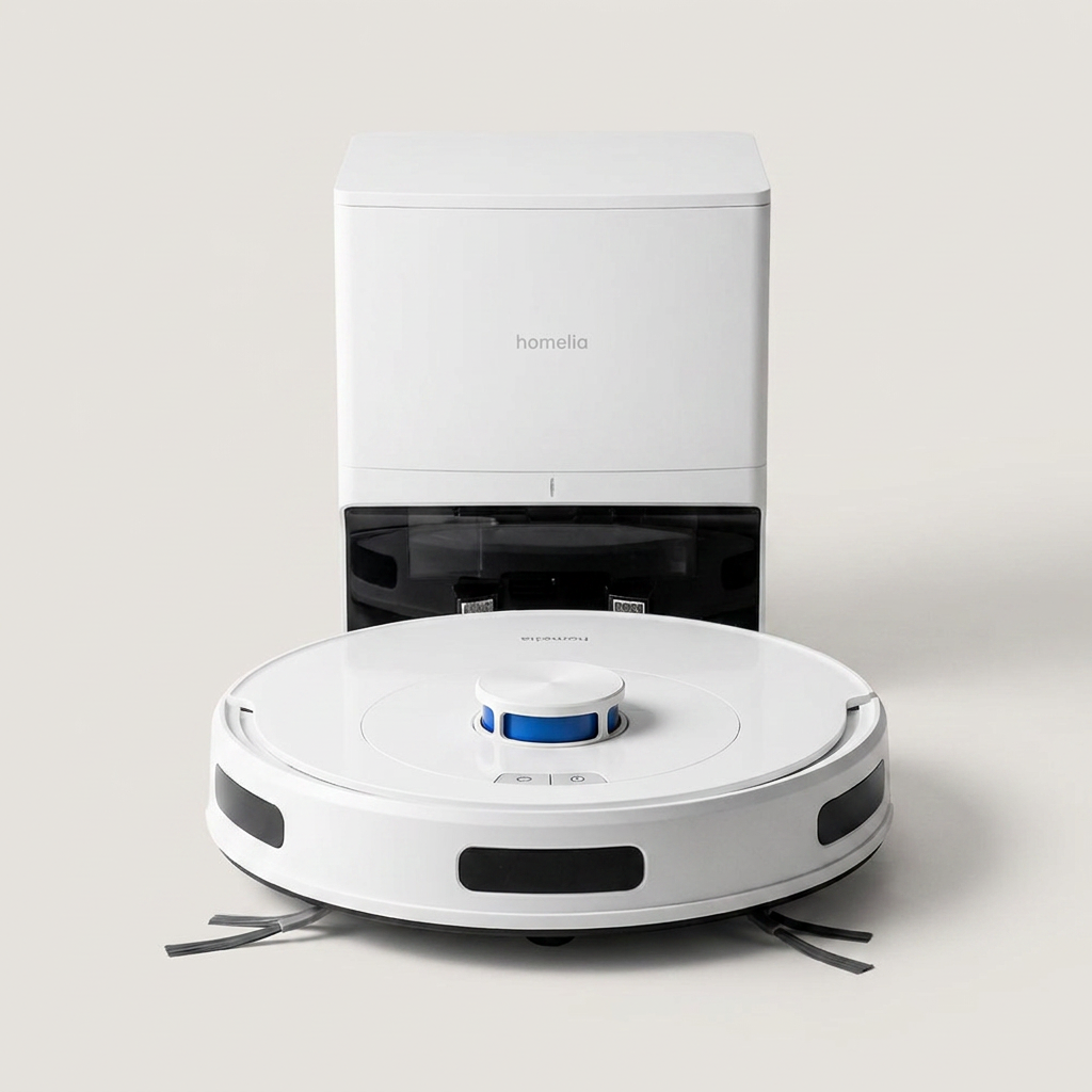 홈리아 로봇청소기 더스트봇 HA-X520WDS, 화이트, 1개