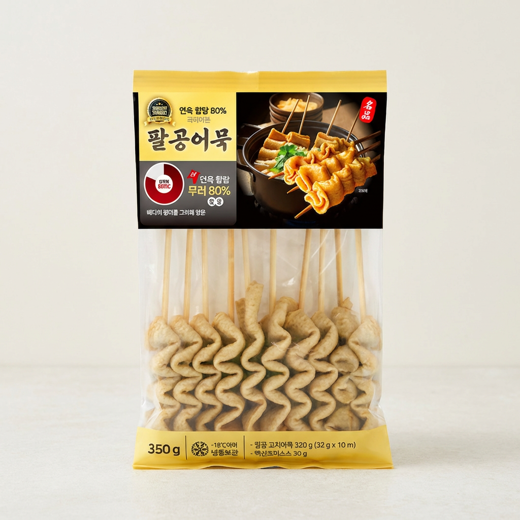 팔공어묵 팔공 프리미엄 꼬치어묵, 350g, 7팩