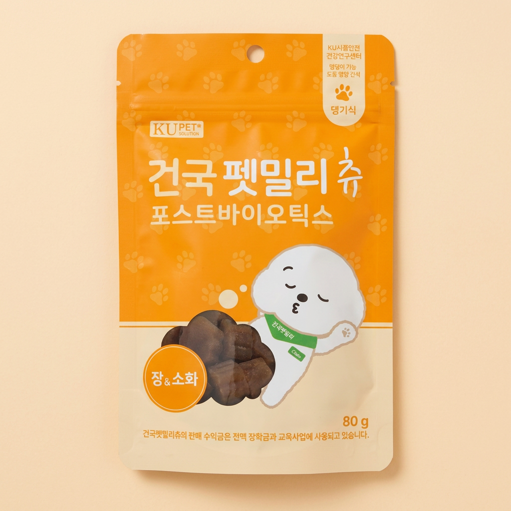 건국펫밀리츄 포스트바이오틱스, 가수분해닭고기, 80g, 1개