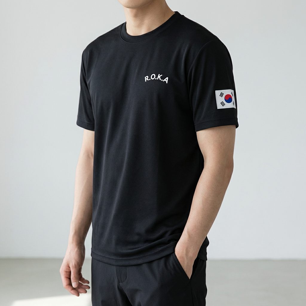 남녀공용 빈팔 로카 티셔츠, 블랙, 95, 1개
