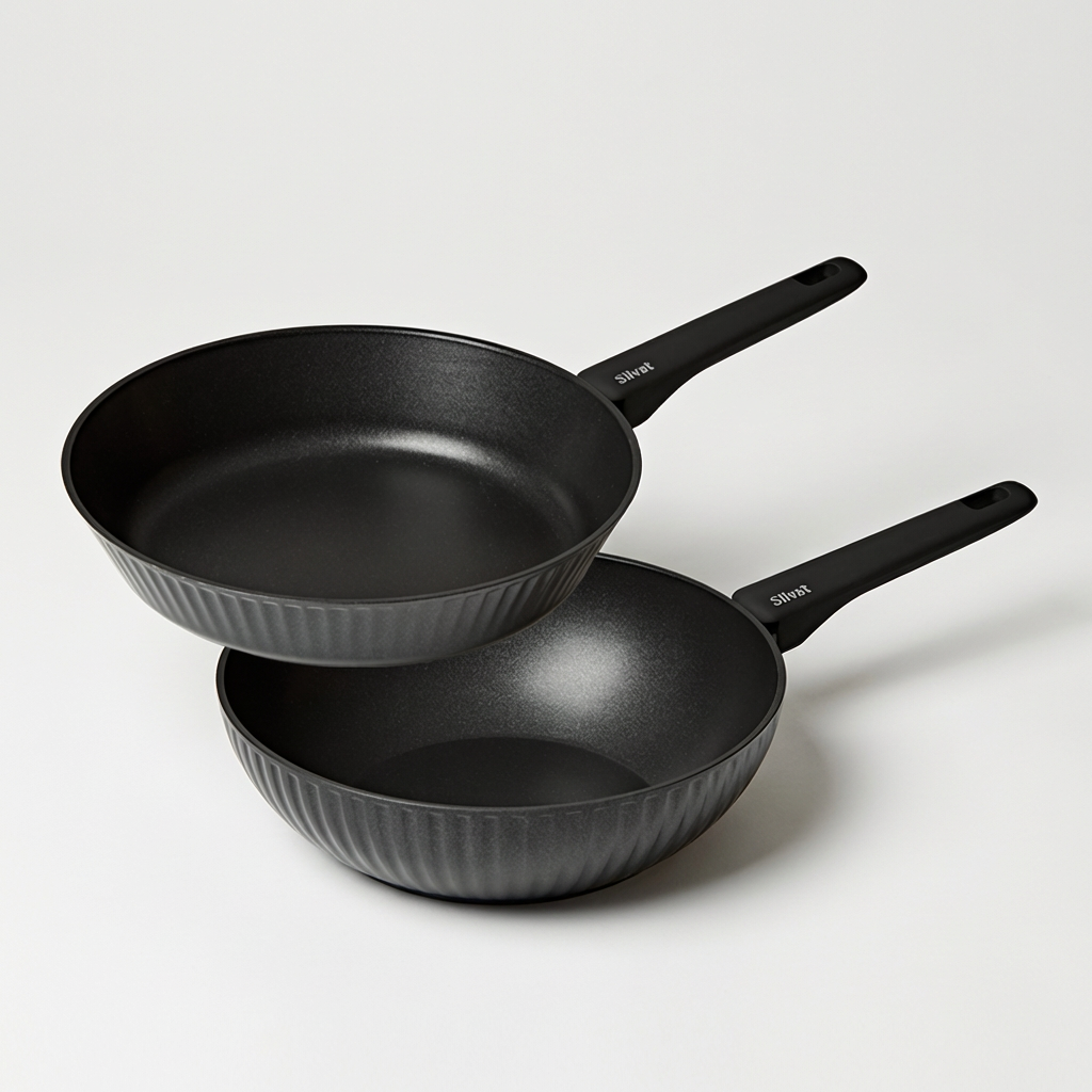 실바트 벨리나 IH 단조 프라이팬 2종 세트, 블랙, 프라이팬 28cm+궁중팬 28cm, 1세트