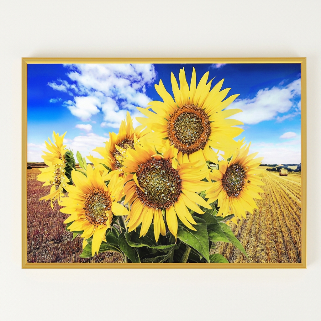 재물을 부르는 해바라기 풍수 인테리어 황금 보석 액자, 해바라기와 노을, 60x40cm, 1개 가격 추이 재물을 부르는 해바라기 풍수 인테리어 황금 보석 액자, 해바라기와 노을, 60x40cm, 1개 - 최저가 38,000원