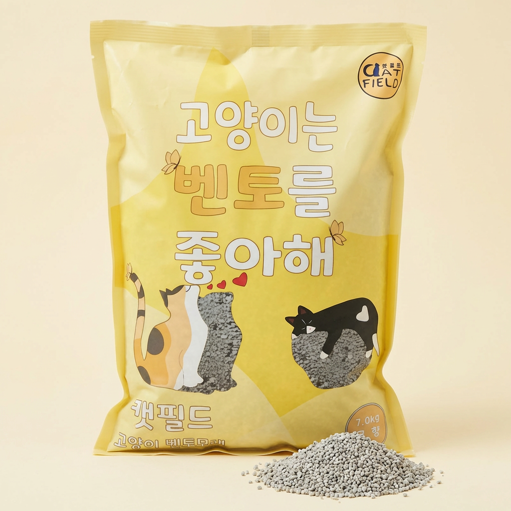 캣필드 고양이 벤토모래, 무향, 7kg, 2개, 14kg, 1박스