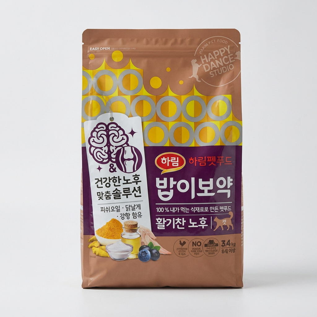 하림펫푸드 밥이보약 활기찬 노후, 캣 , 3.4kg, 1개