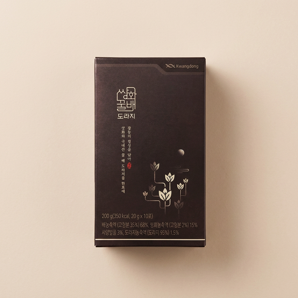 광동 쌍화꿀배도라지, 20g, 10포, 6박스