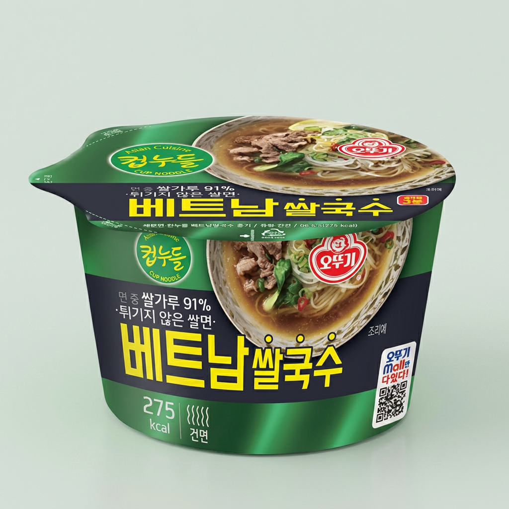 오뚜기 컵누들, 큰컵, 베트남 쌀국수, 88.5g, 6개
