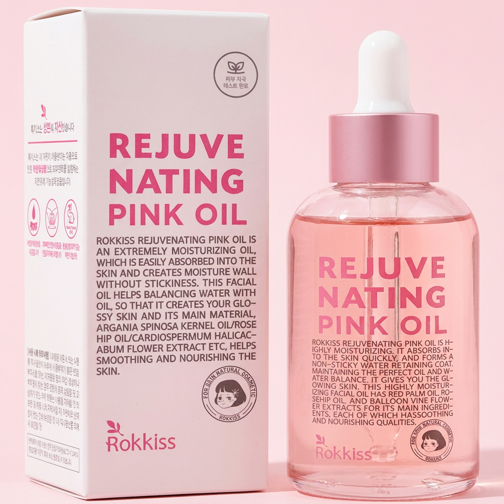록키스 리쥬버네이팅 핑크 오일, 55ml, 1개