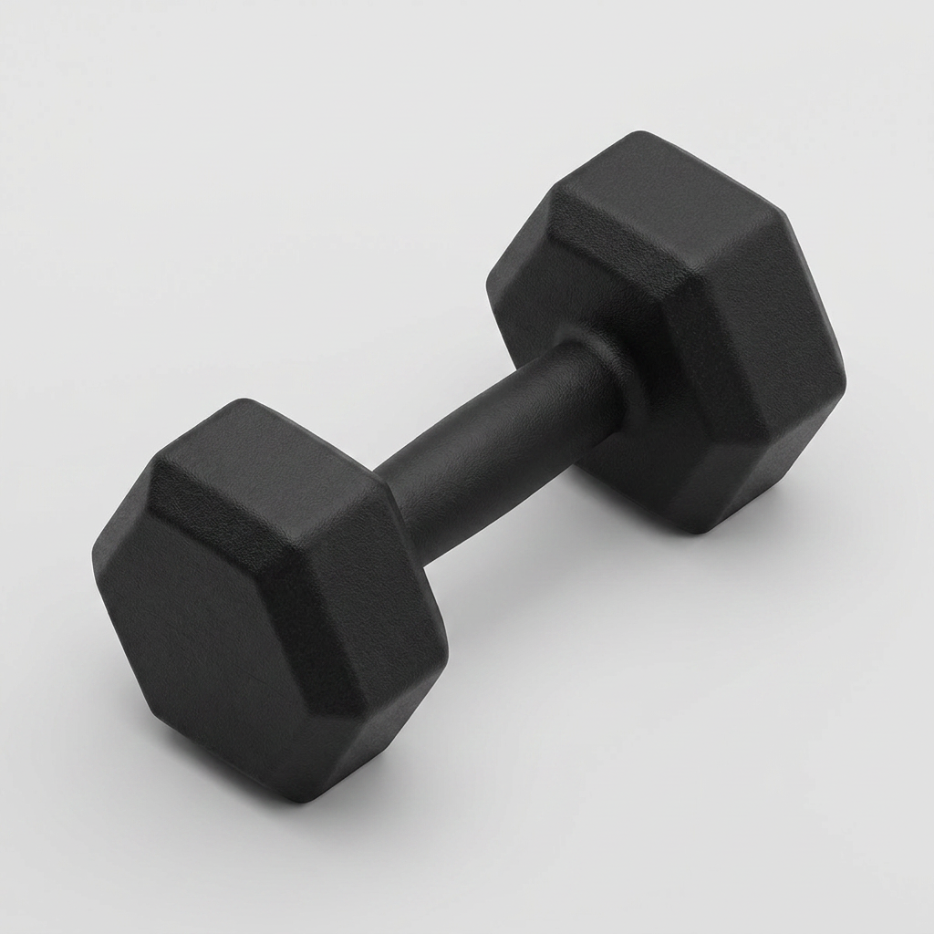 유레카스포츠 블랙 팔각 아령, 4kg, 1개