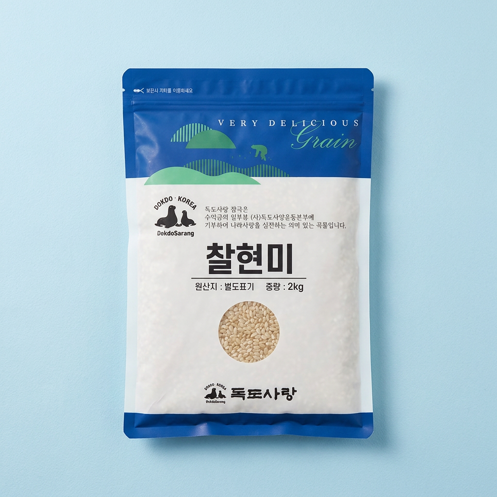 독도사랑 찰현미, 2kg, 2개