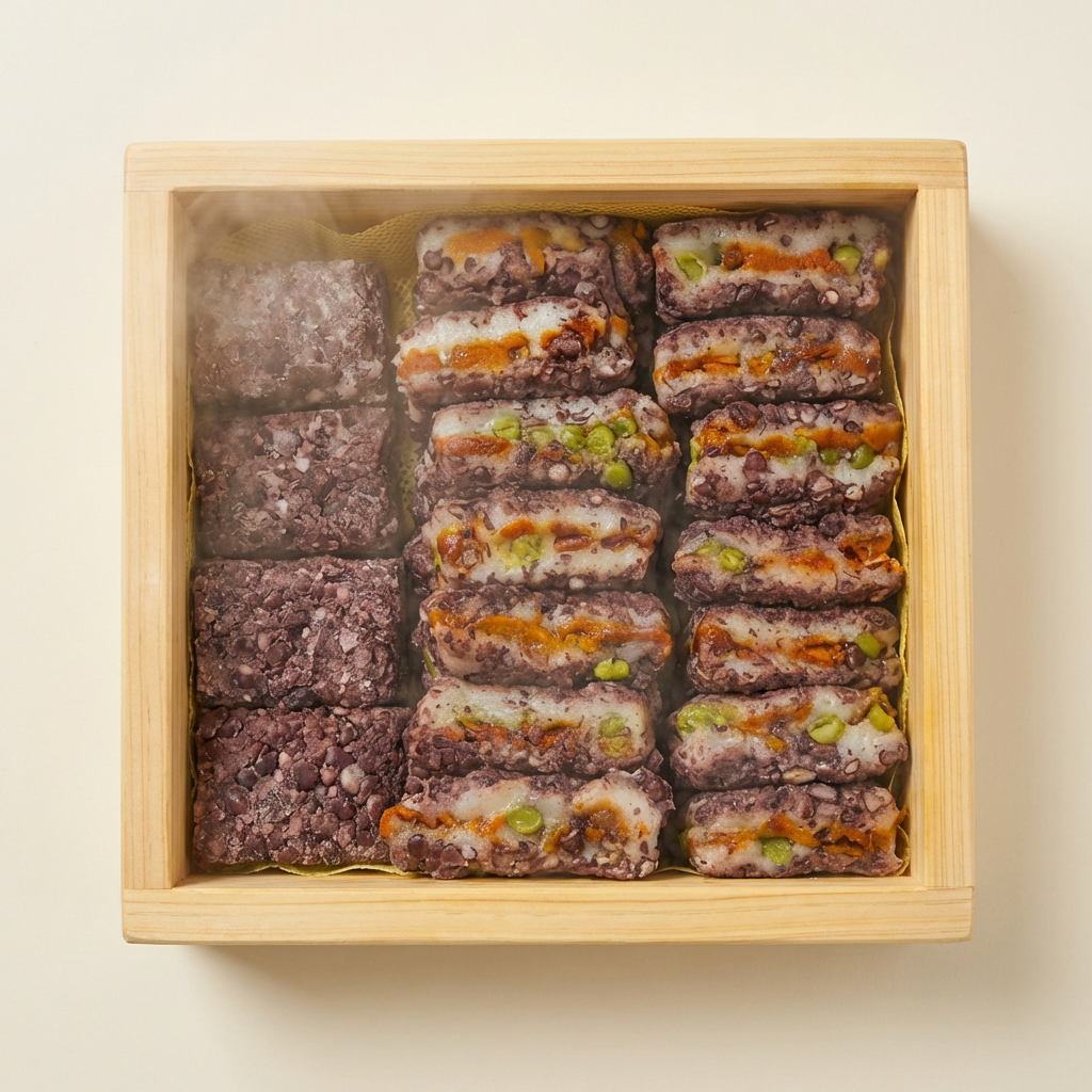 농가살리기 통팥호박찰시루떡, 2kg, 1박스