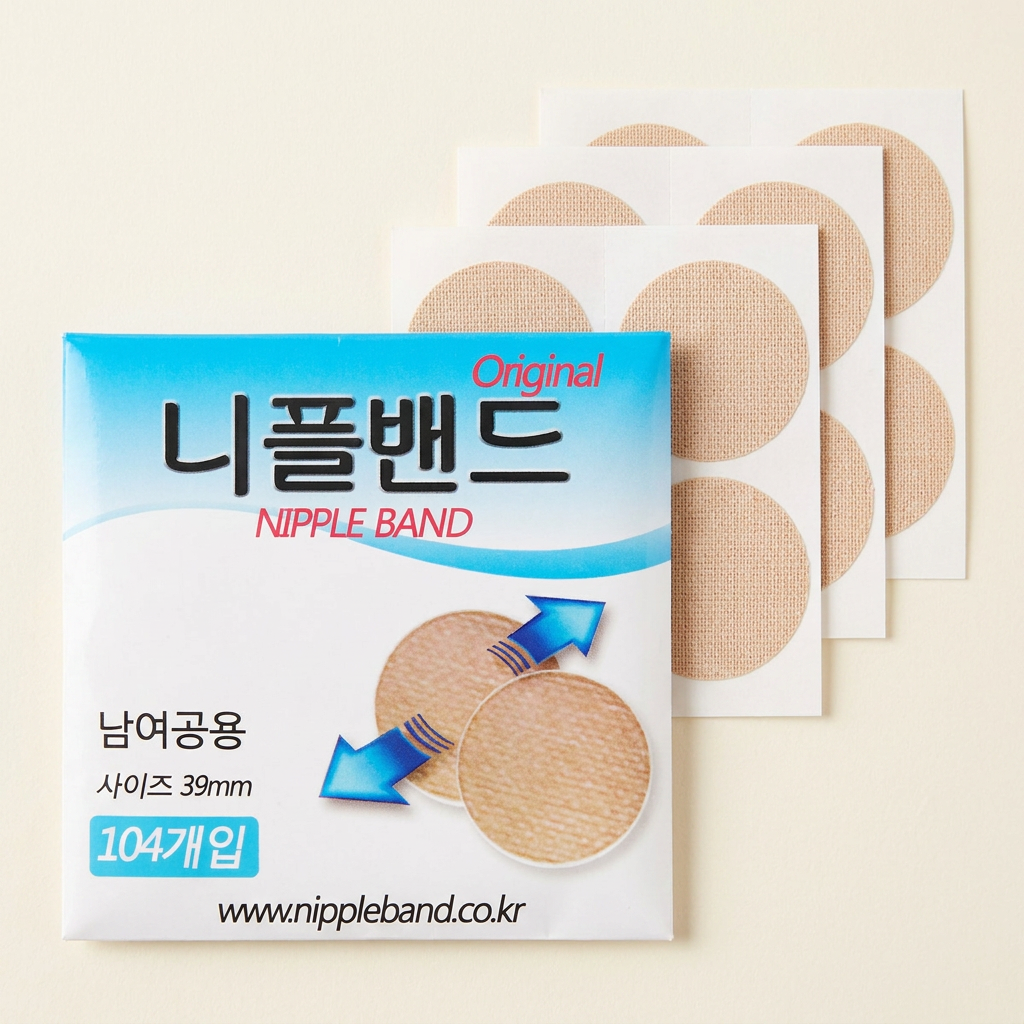 남녀공용 유두가리개 니플밴드, 104매, 1세트