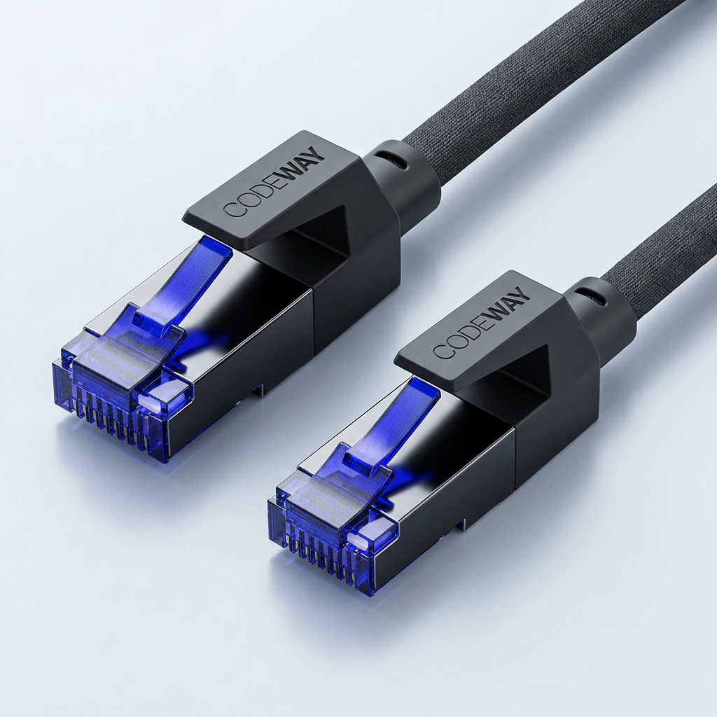 코드웨이 CAT8 인터넷 랜선 초고속 40Gbps 랜 케이블, 1m, 1개
