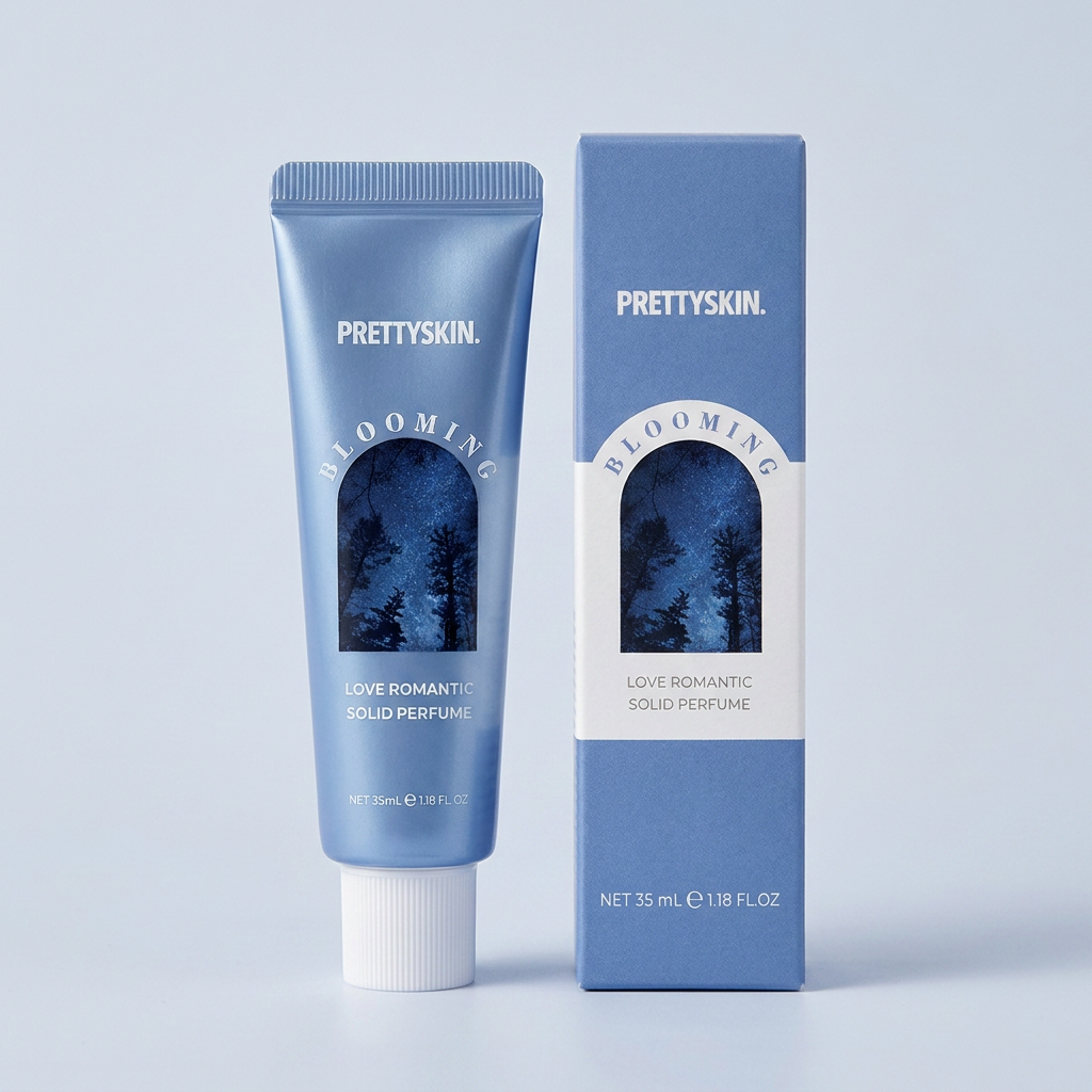 프리티스킨 로맨틱 고체향수, 블루밍, 35ml, 1개