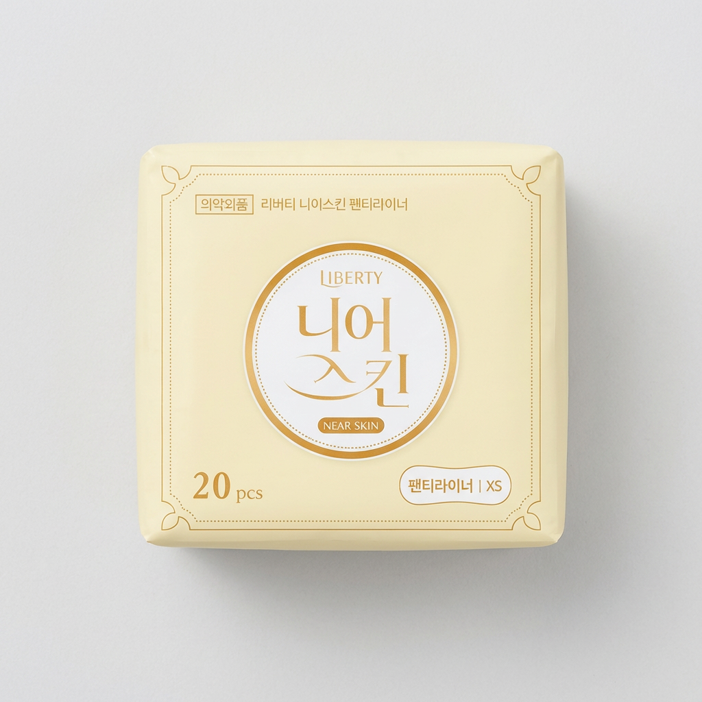 리버티 니어스킨 팬티라이너, 롱, 20매, 4팩