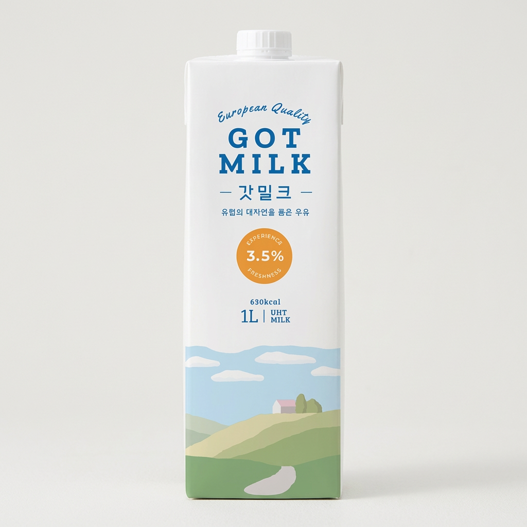 갓밀크 우유, 1000ml, 6개