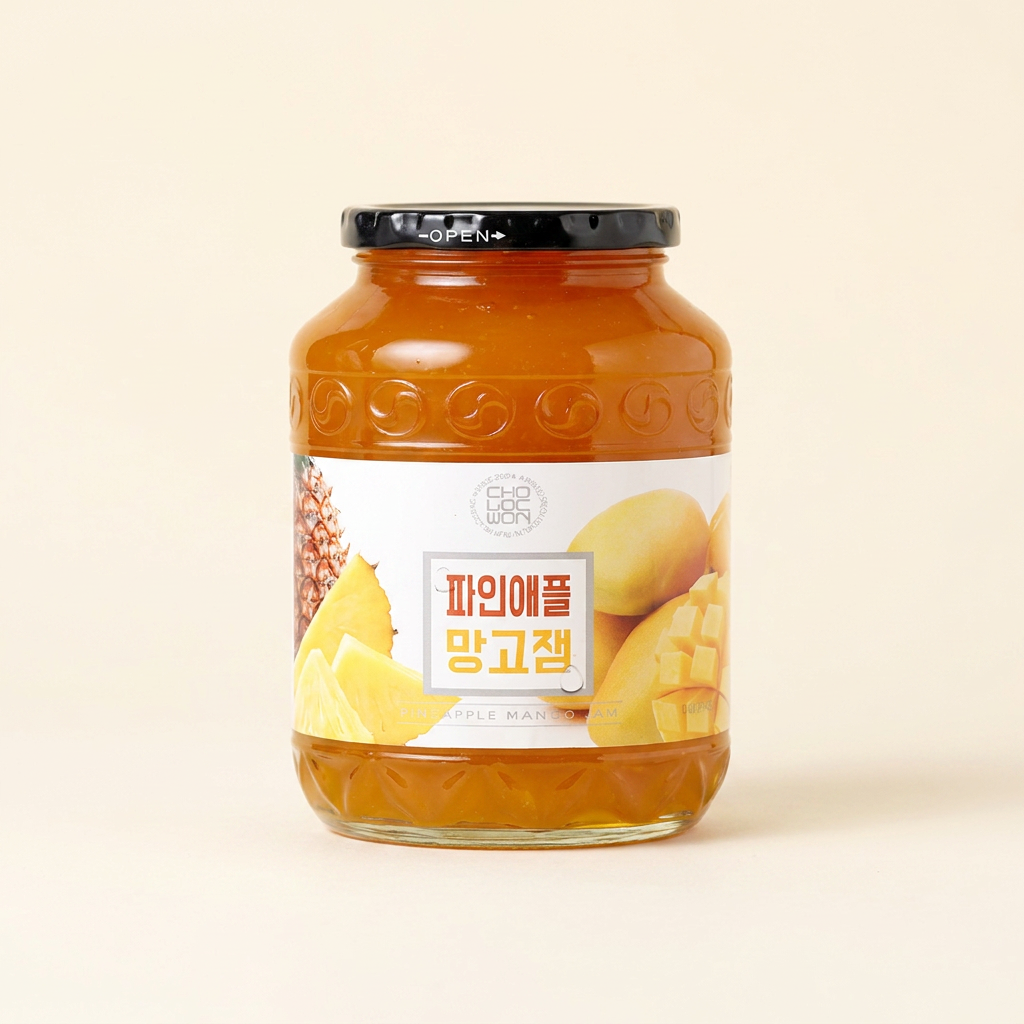 초록원 파인애플 망고잼, 1kg, 1개