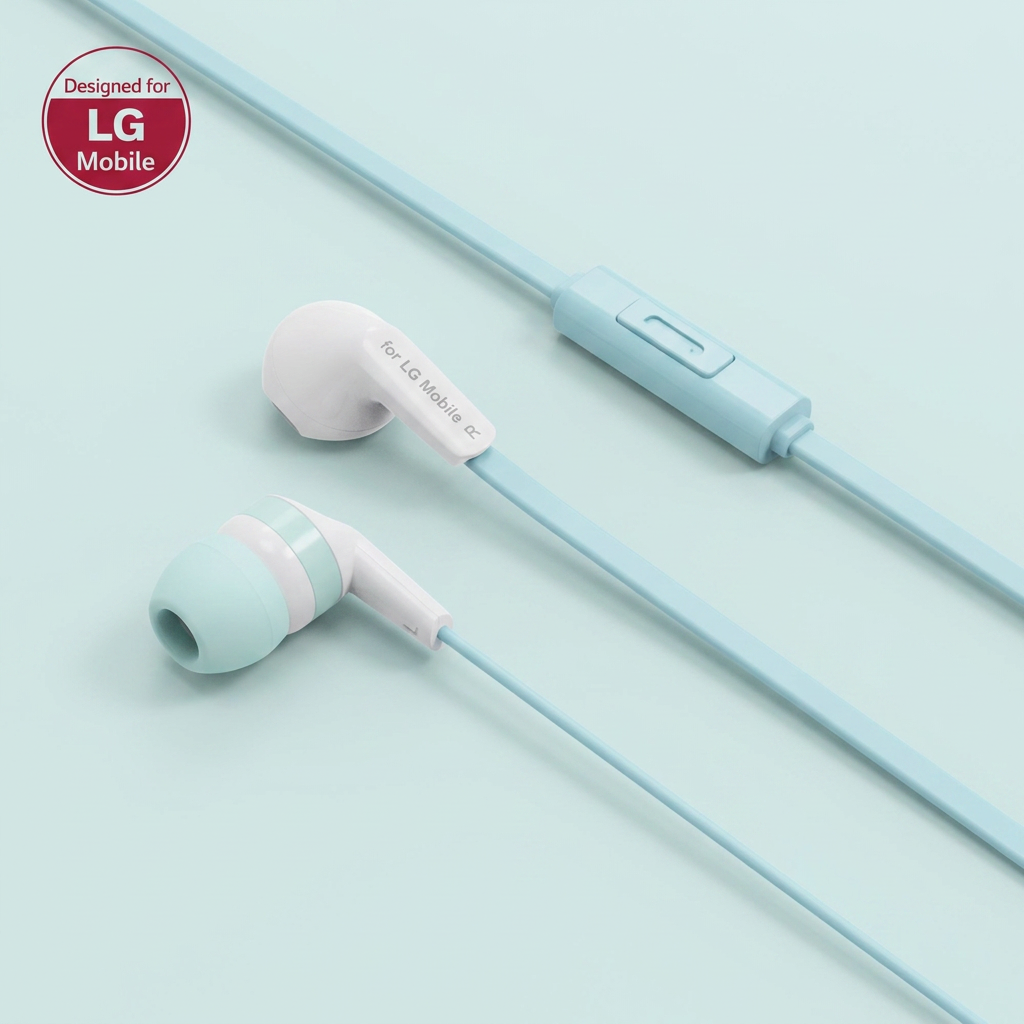LG 스테레오 3.5 통화 가능 커널형 유선 이어폰 L-70, 민트
