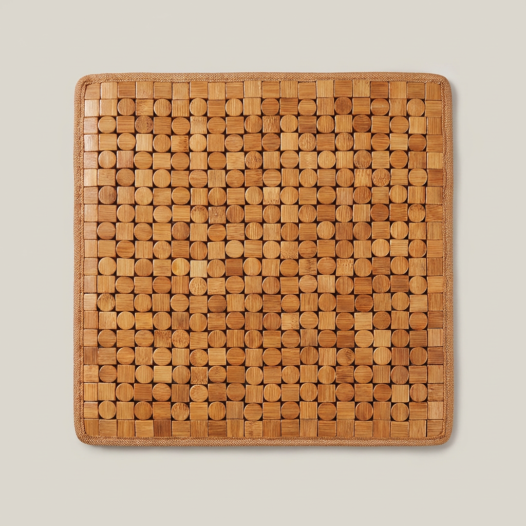 쿨썸머 마작 대나무 방석, 44x44cm