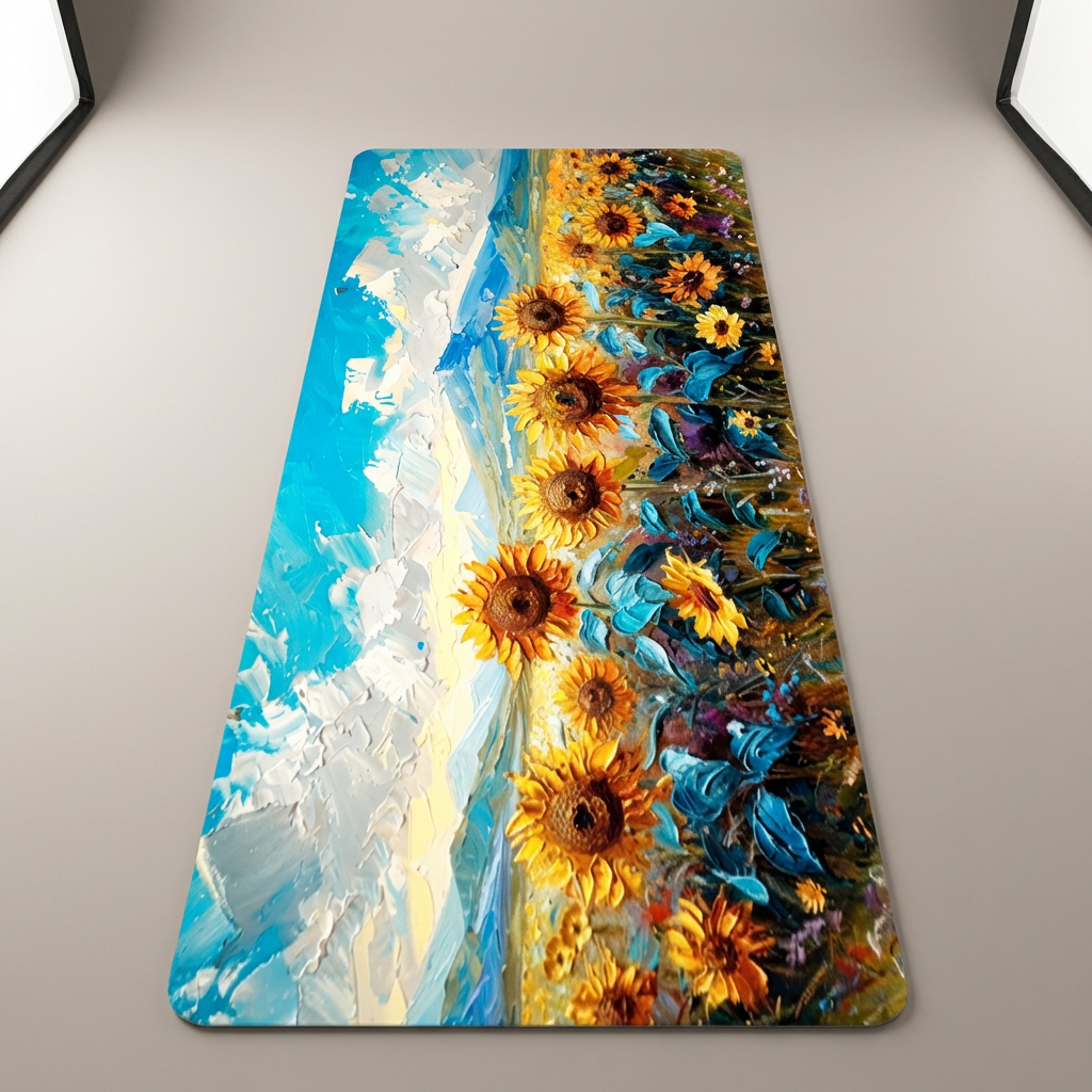 숲과사람들 풍수인테리어 해바라기 규조토 발매트, 유화해바라기, 60x40cm 1개 + 60x40cm 1개, 2개