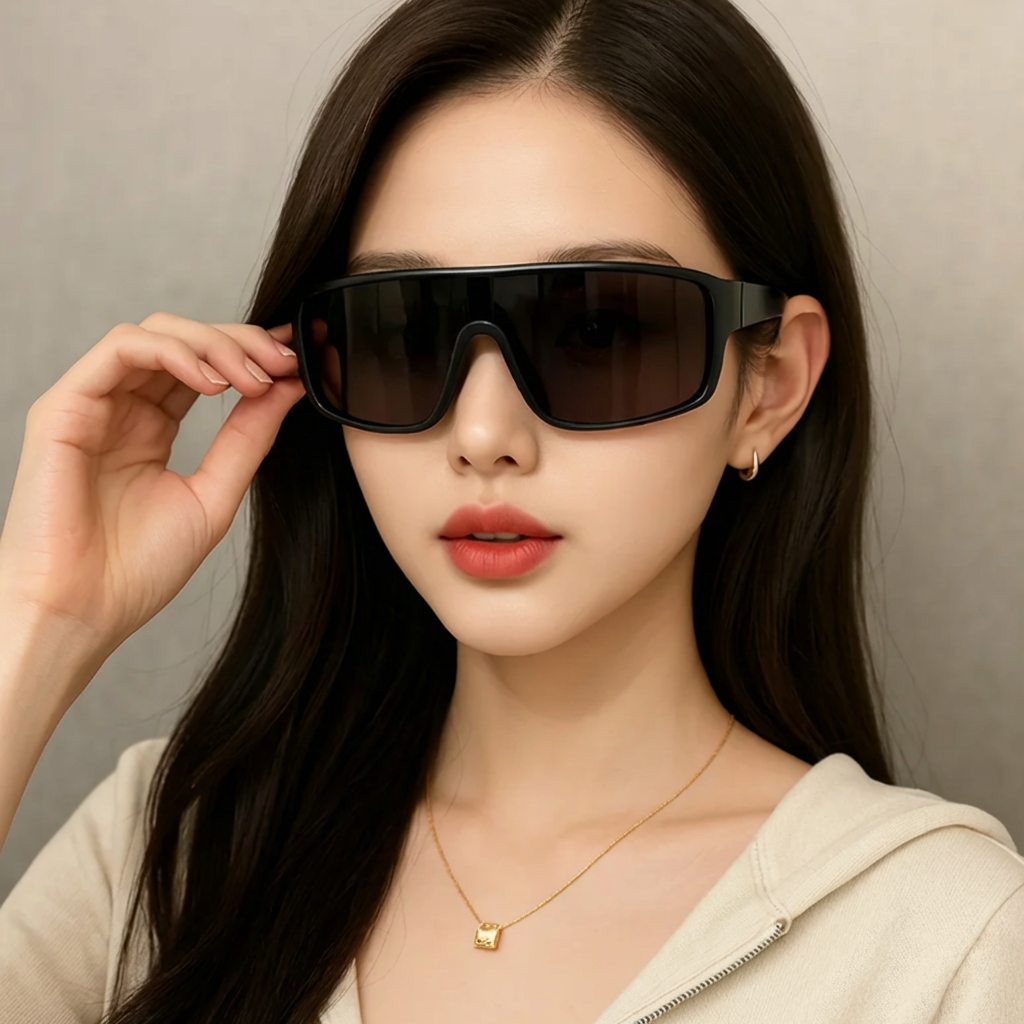 세이헬로 스포츠 선글라스 남여공용 안경케이스 무료 , 블랙프레임, 35g, 1개