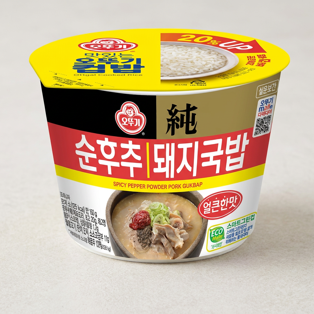 오뚜기 컵밥 얼큰 순후추 돼지국밥, 311.5g, 6개