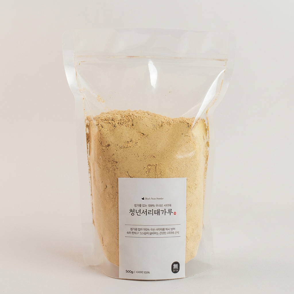 청년선식 첨가물 No 서리태가루, 500g, 4팩
