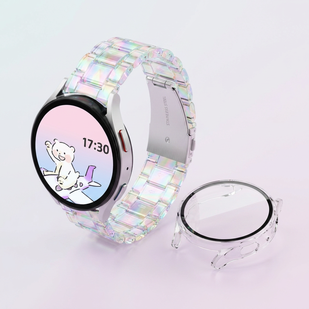 아이비온 갤럭시워치 오로라 스트랩 + 풀커버 케이스 세트, 갤럭시워치8 44mm, 1세트 가격 추이 아이비온 갤럭시워치 오로라 스트랩 + 풀커버 케이스 세트, 갤럭시워치8 44mm, 1세트 - 최저가 13,900원