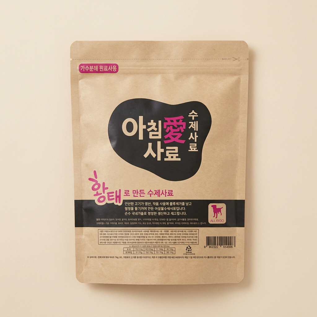 아침애 수제사료, 2.4kg, 12개