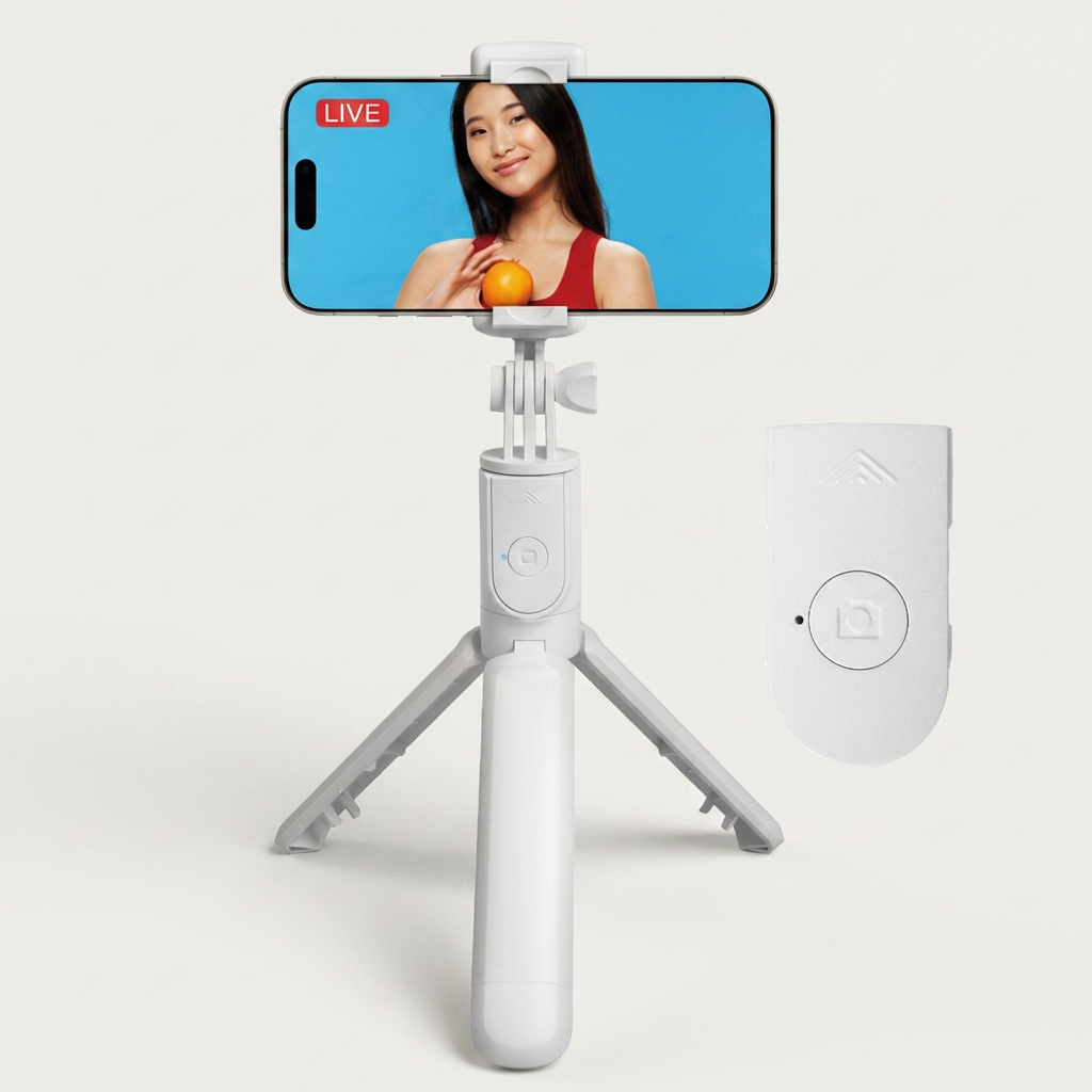 아크로 스마트폰 360도 셀카봉, 블랙, 1개