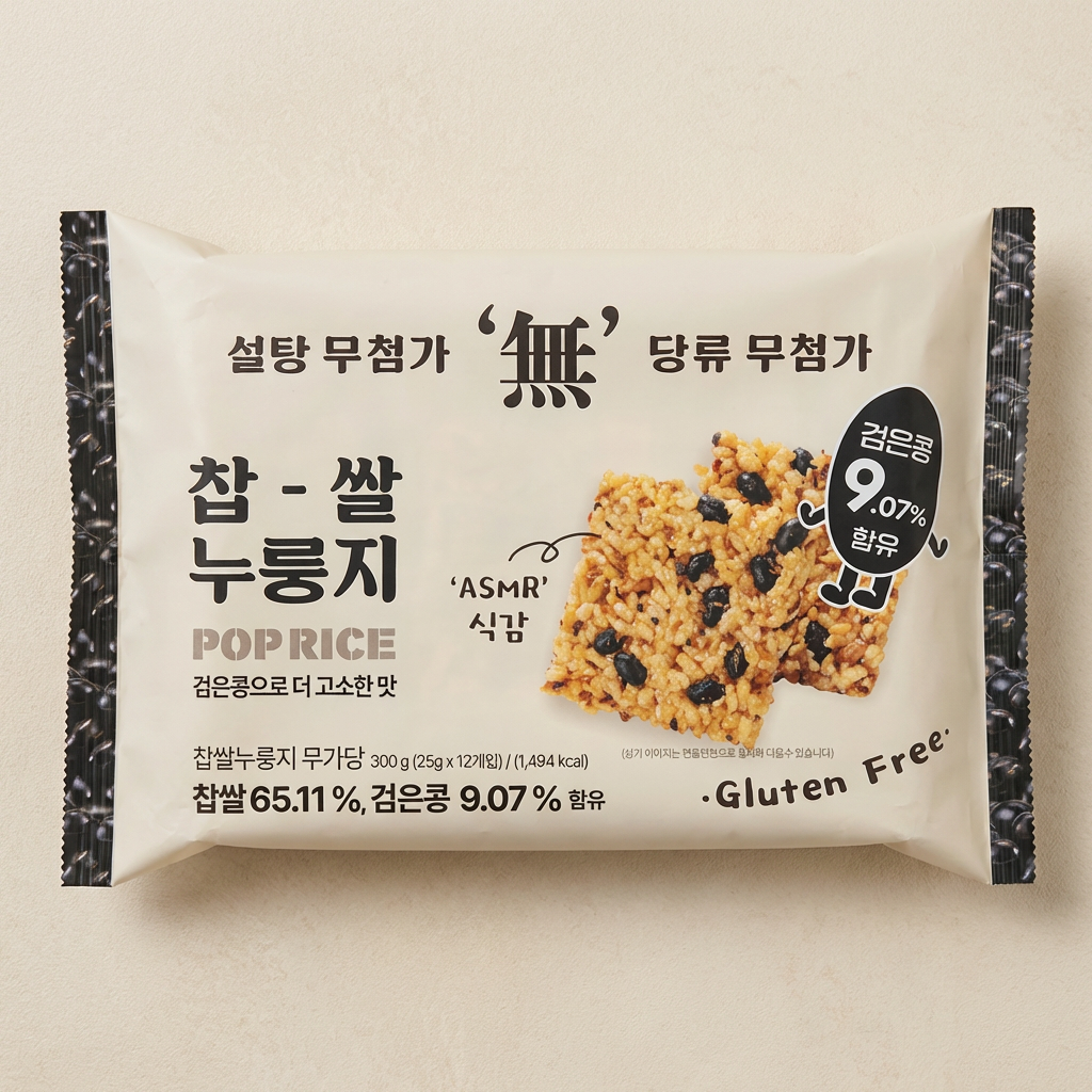 찹쌀 누룽지 무가당, 300g, 3개