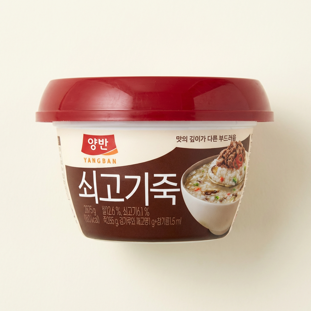 양반 죽, 쇠고기죽, 287g, 12개
