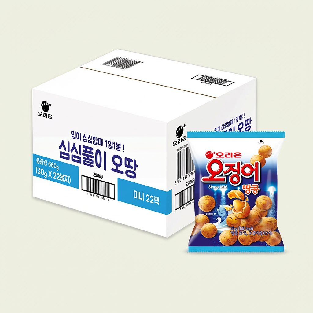 오리온 오징어땅콩 미니, 30g, 22개