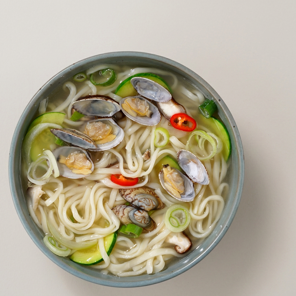 명동칼국수 + 마늘김치 세트, 5인분, 1kg