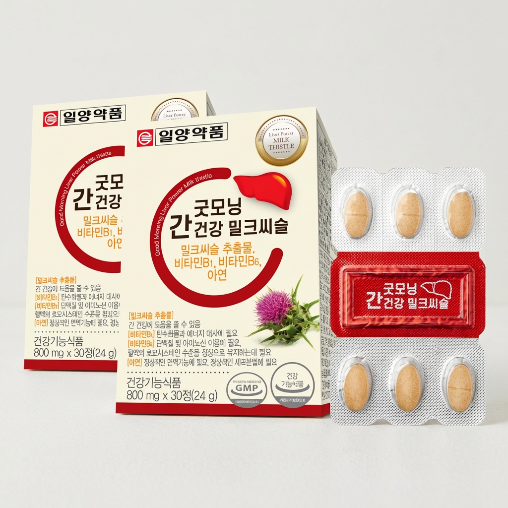 일양약품 굿모닝 간건강 밀크씨슬, 800mg, 30정, 2박스 토스쇼핑 특가